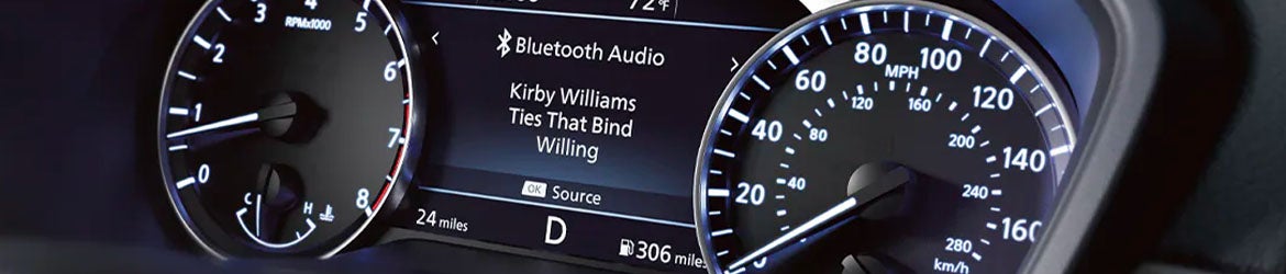 The infotainment system of the 2025 Nissan Altima in Pompano Beach, FL